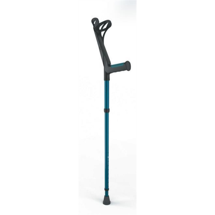 Zusammenklappbarer Gehstock, 715-915 mm, max. 90 kg, blau-grün Zusammenklappbarer Gehstock, 715-915 mm, max. 90 kg, blau-grün